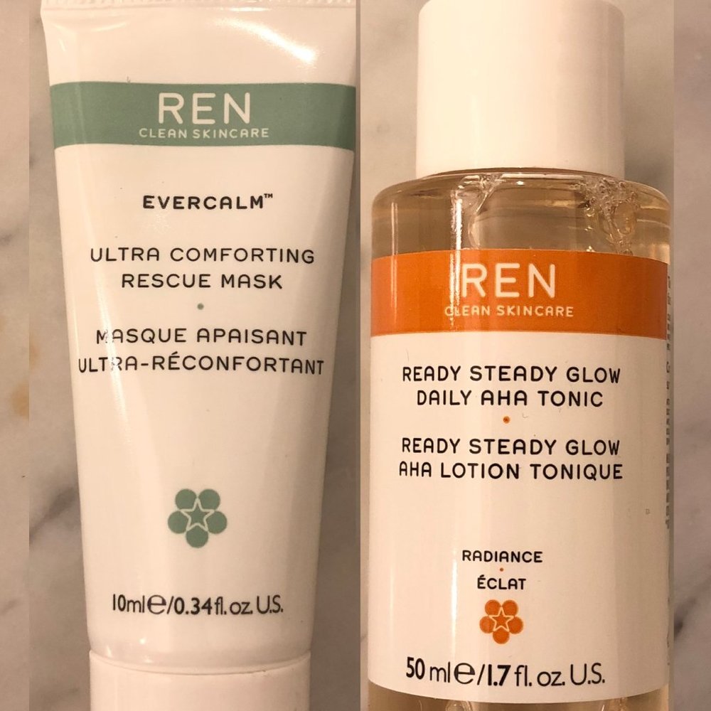 REN Evercalm & Daily AHA Tonic Travel Size Bundle